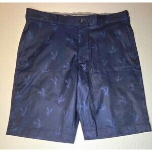 Walter Hagen Shorts Mens Size 36 Blue Eagle Patriotic Golf Stretch 11 Majors